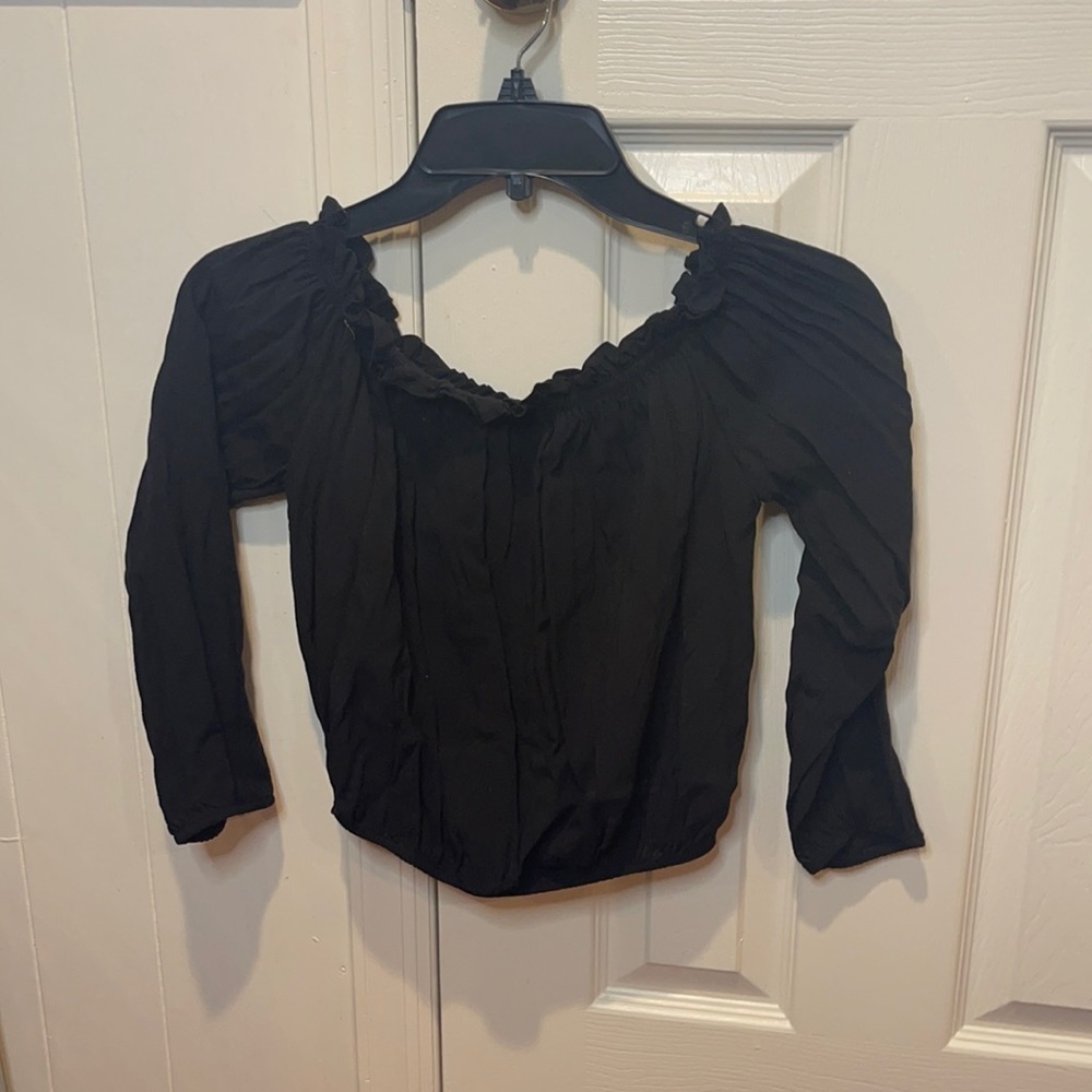 Brandy Melville Black off the shoulder Top